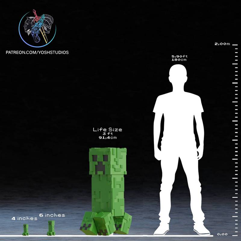 Yosh Studios - 绿巨人 - 3D打印模型|Yosh Studios – Life-Size Green Monster – 3D Print Model