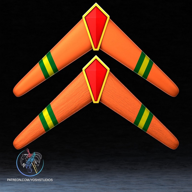 宝可梦3D打印模型：波波（Boomerang）|Yosh Studios – Zelda Boomerang – 3D Print Model