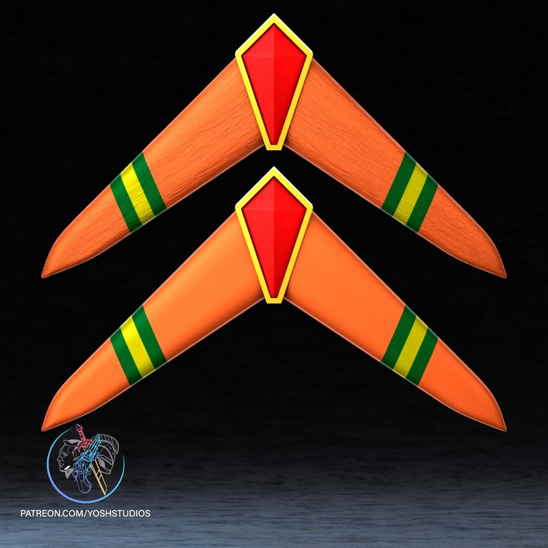 宝可梦3D打印模型：波波（Boomerang）|Yosh Studios – Zelda Boomerang – 3D Print Model