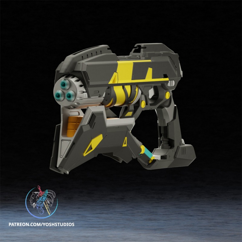 Yosh Studios – 星爵对战枪械 3D打印模型|Yosh Studios – Star Lord Rivals Gun – 3D Print Model