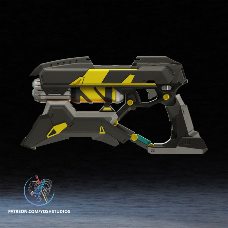 Yosh Studios – 星爵对战枪械 3D打印模型|Yosh Studios – Star Lord Rivals Gun – 3D Print Model