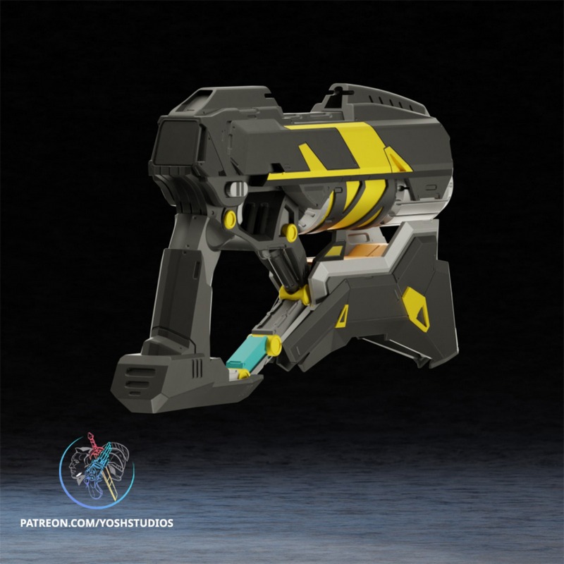 Yosh Studios – 星爵对战枪械 3D打印模型|Yosh Studios – Star Lord Rivals Gun – 3D Print Model