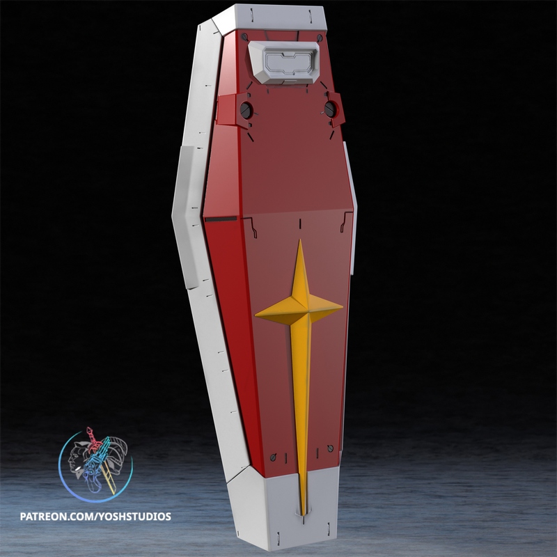 Yosh Studios – RX机甲盾牌 – 3D打印模型|Yosh Studios – RX Mech Shield – 3D Print Model