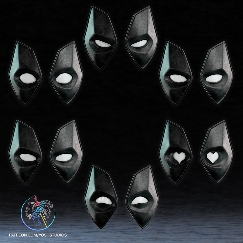 Yosh Studios-死侍3-3D打印模型|Yosh Studios – Deadpool 3 Mask – 3D Print Model