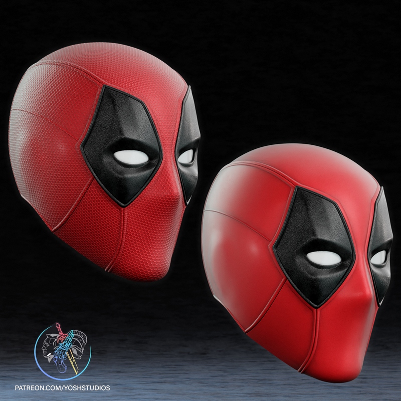 Yosh Studios-死侍3-3D打印模型|Yosh Studios – Deadpool 3 Mask – 3D Print Model