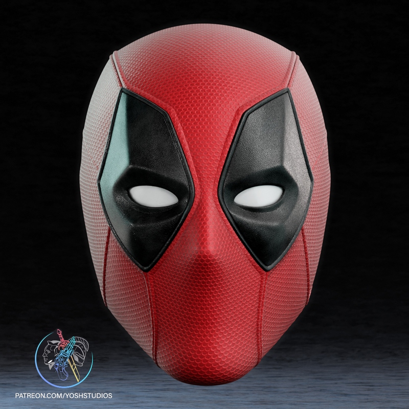 Yosh Studios-死侍3-3D打印模型|Yosh Studios – Deadpool 3 Mask – 3D Print Model