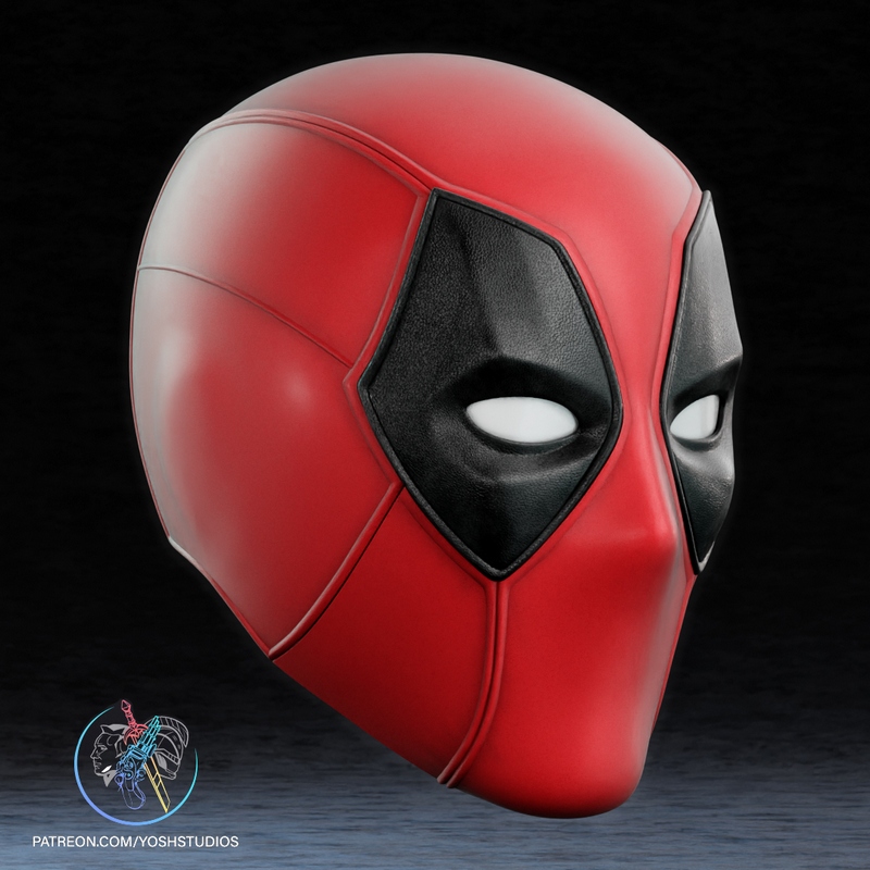 Yosh Studios-死侍3-3D打印模型|Yosh Studios – Deadpool 3 Mask – 3D Print Model
