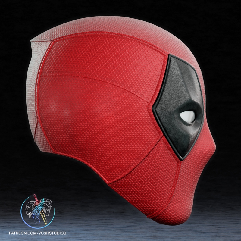 Yosh Studios-死侍3-3D打印模型|Yosh Studios – Deadpool 3 Mask – 3D Print Model