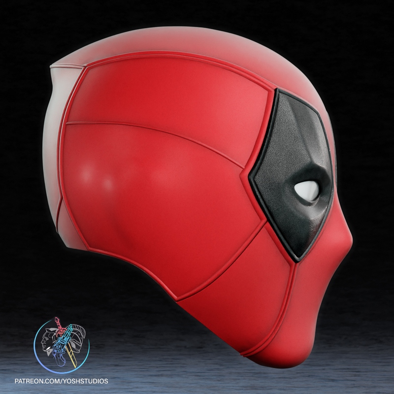 Yosh Studios-死侍3-3D打印模型|Yosh Studios – Deadpool 3 Mask – 3D Print Model