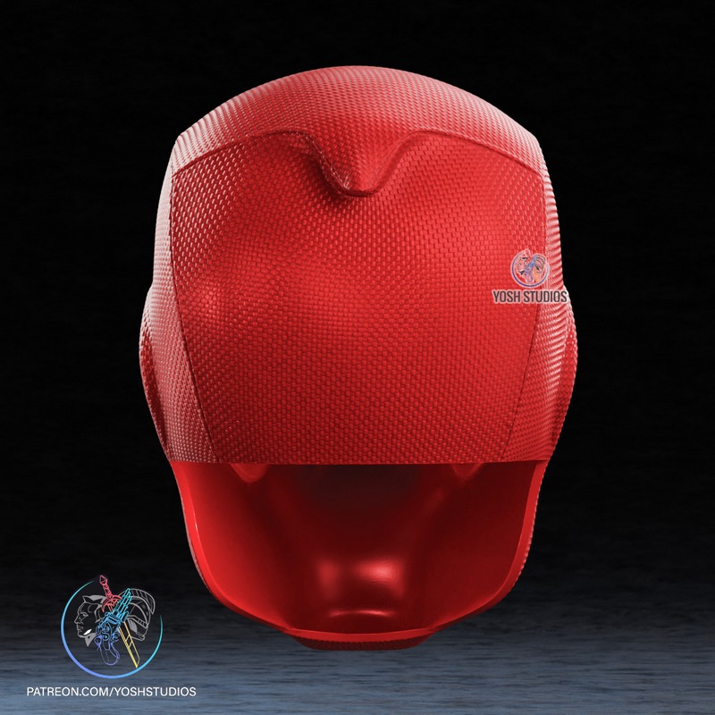 Yosh Studios - 3D打印模型 - 复刻死侍面具|Yosh Studios – Comic Deadpool Mask – 3D Print Model