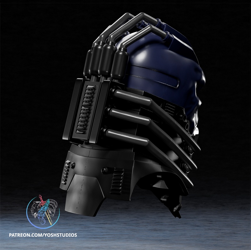 Yosh Studios - 全员为一头盔 3D打印模型|Yosh Studios – All For One Helmet – 3D Print Model