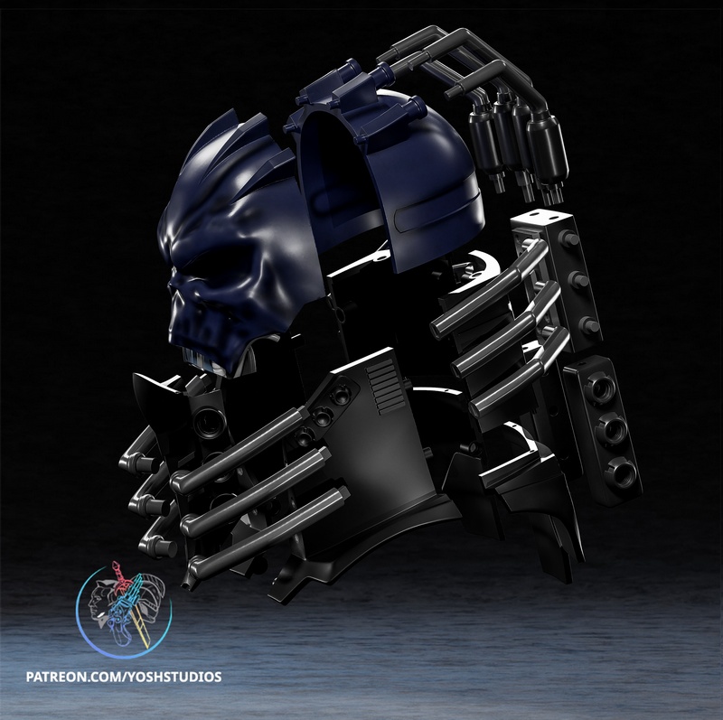 Yosh Studios - 全员为一头盔 3D打印模型|Yosh Studios – All For One Helmet – 3D Print Model
