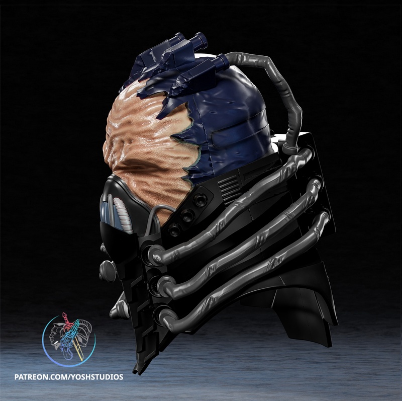 Yosh Studios - 全员为一头盔 3D打印模型|Yosh Studios – All For One Helmet – 3D Print Model