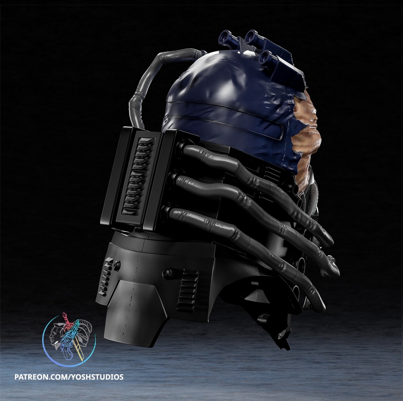 Yosh Studios - 全员为一头盔 3D打印模型|Yosh Studios – All For One Helmet – 3D Print Model