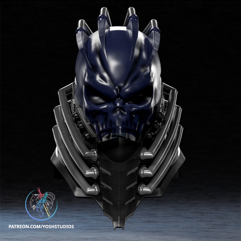 Yosh Studios - 全员为一头盔 3D打印模型|Yosh Studios – All For One Helmet – 3D Print Model