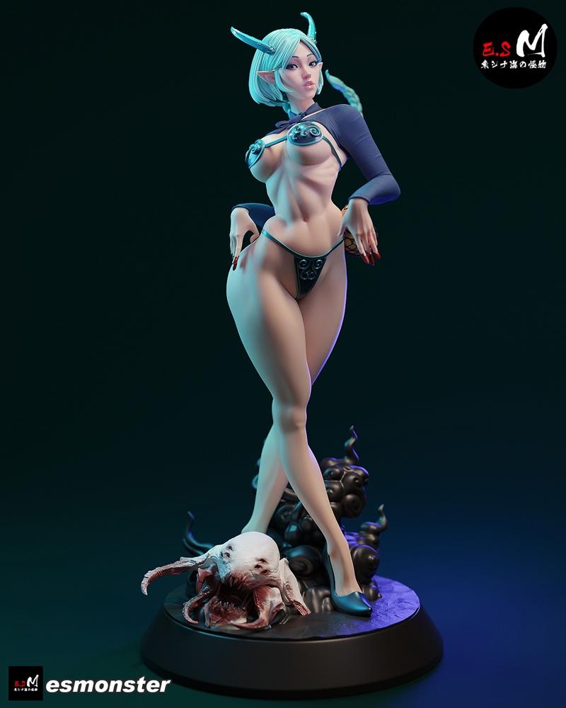 E.S.怪物 - 阿灵 - 3D打印模型|E.S Monster – Ao Ling – 3D Print Model STL