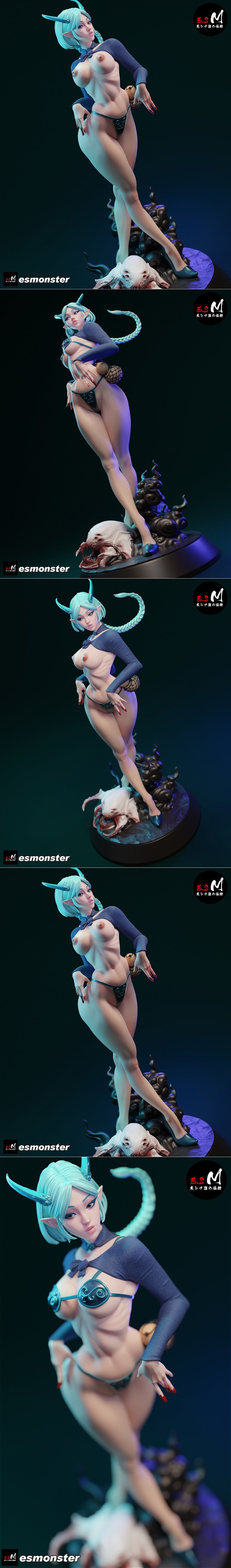 E.S.怪物 - 阿灵 - 3D打印模型|E.S Monster – Ao Ling – 3D Print Model STL