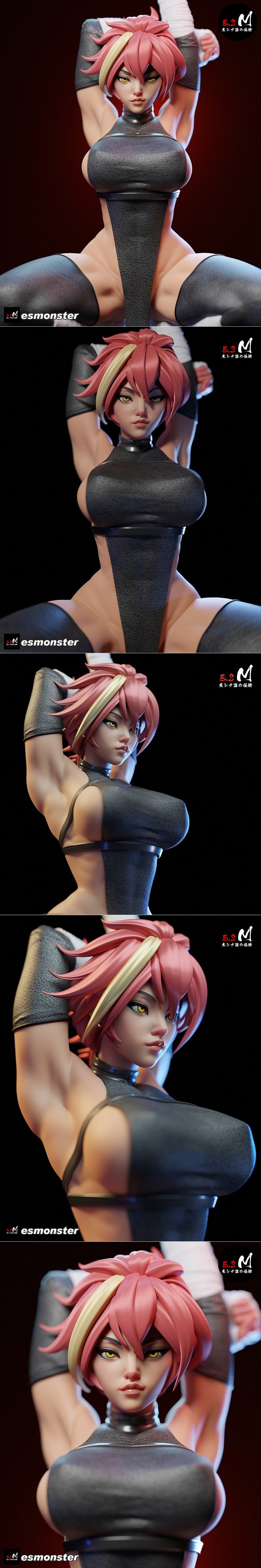 E.S.怪物 - 马尔·巴洛克 - 3D打印模型|E.S Monster – Marle Barrock – 3D Print Model STL