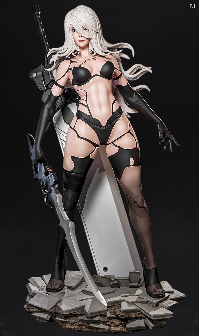 E.S.怪物 A2款 3D打印模型（含3个版本）|E.S Monster – A2 (includes 3 versions) – 3D Print Model STL