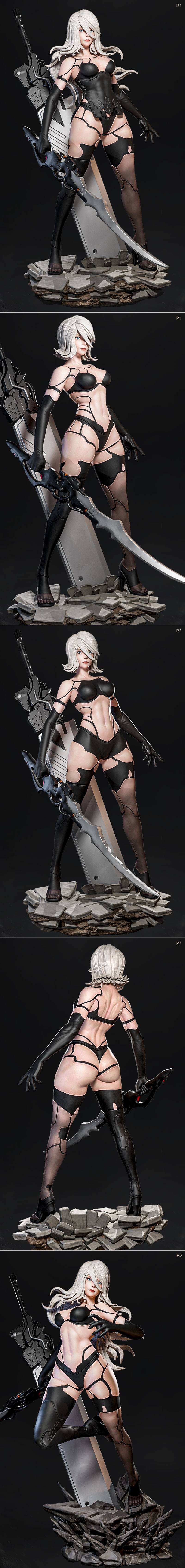 E.S.怪物 A2款 3D打印模型（含3个版本）|E.S Monster – A2 (includes 3 versions) – 3D Print Model STL