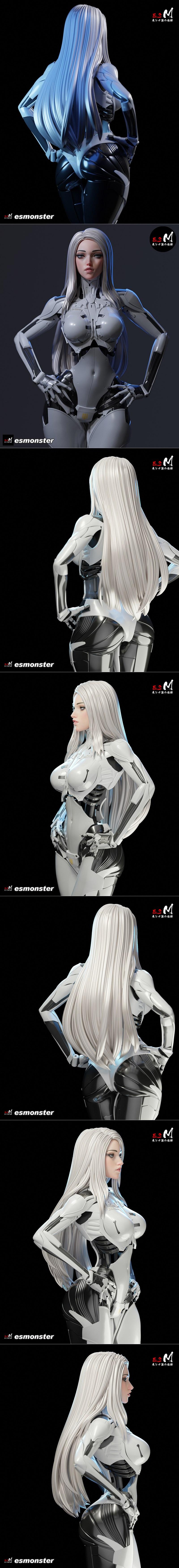 E.S怪物 – 恩雅 – 3D打印模型|E.S Monster – Enya – 3D Print Model STL