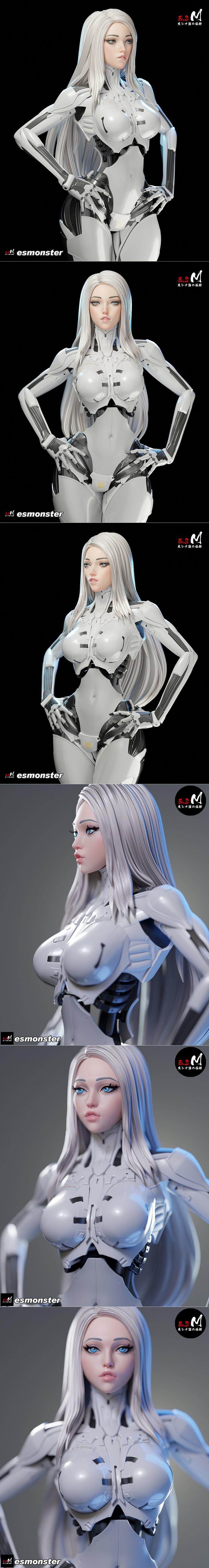 E.S怪物 – 恩雅 – 3D打印模型|E.S Monster – Enya – 3D Print Model STL