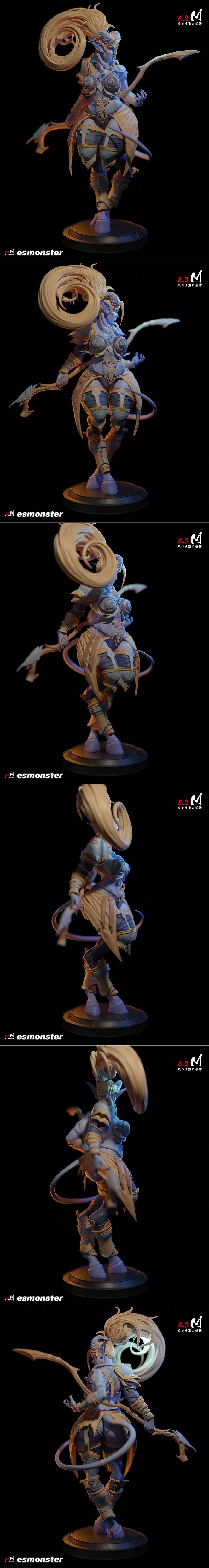 E.S怪物——德莱尼族——3D打印模型|E.S Monster – Draenei – 3D Print Model STL
