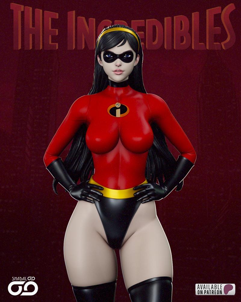 Shadaloo工作室 - 薇尔特·帕尔 - 3D打印模型|Shadaloo Studios – Violet Parr – 3D Print Model STL