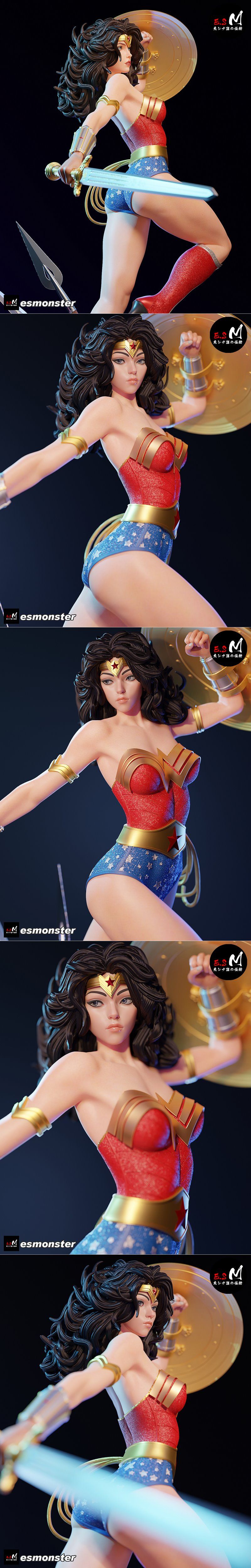 E.S Monster – Wedon woman – 3D Print Model STL