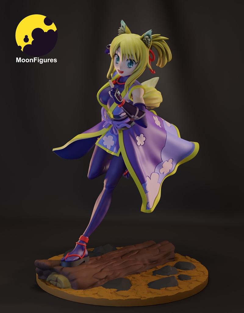 月之图腾——尤基卡泽派恩通——3D打印模型|MoonFigures – Yukikaze Panettone – 3D Print Model STL