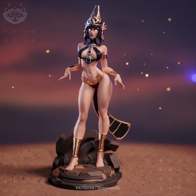 Shercoon3D – Nephira – Pharaoh’s Summoner – 3D Print Model STL