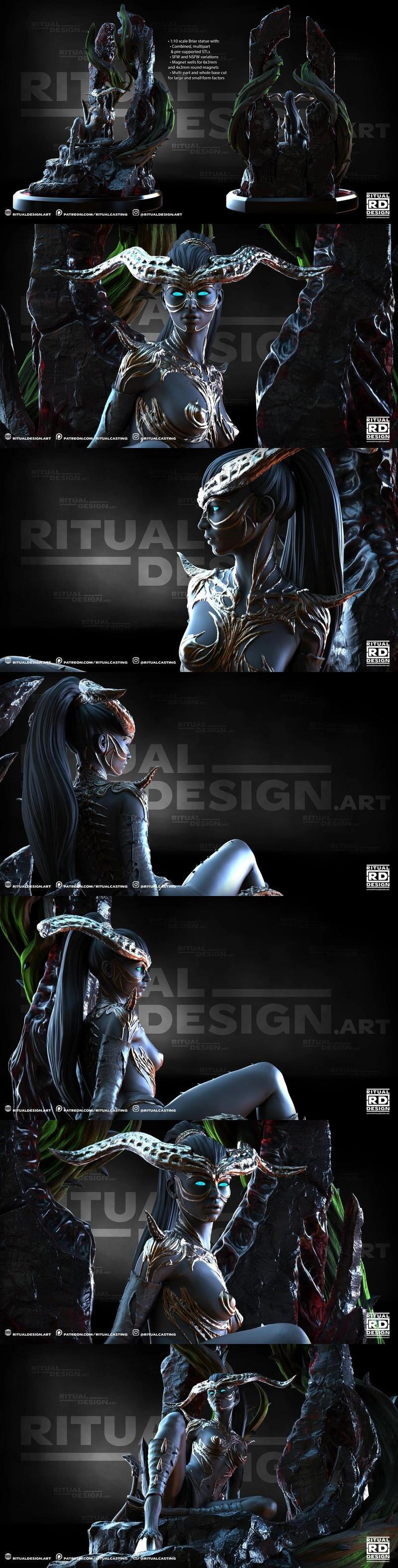 Ritual Design旗下3D打印模型《Briar》|Ritual Design – Briar – 3D Print Model STL