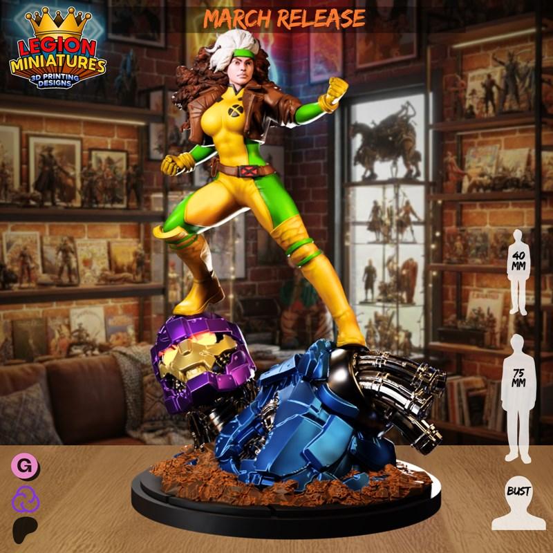 Legion Miniatures Marvel – Rogue – 3D Print Model STL