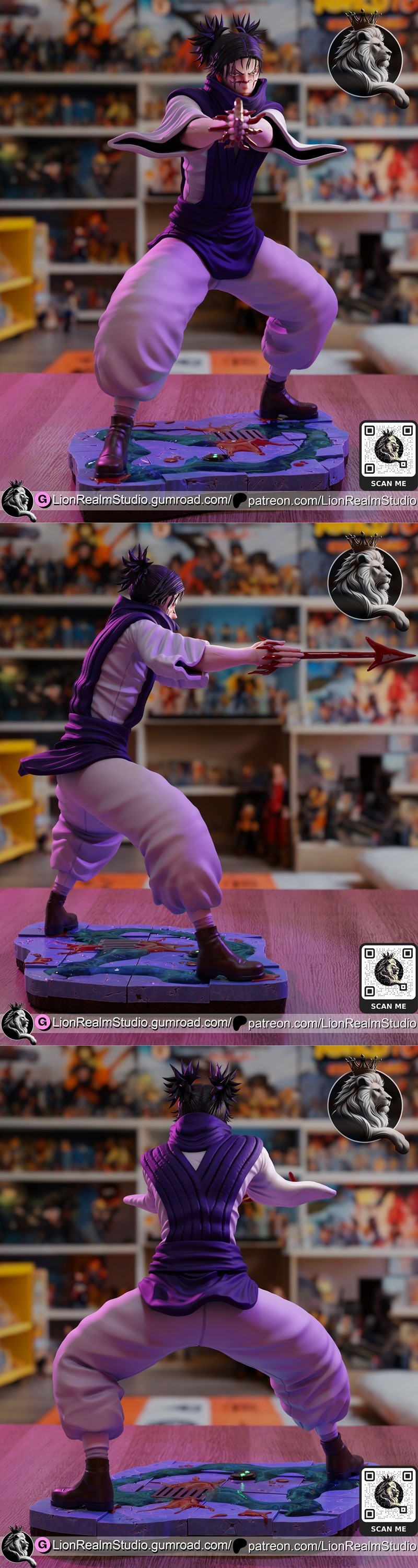 LionRealm Studio - 咒术回战 - 3D打印模型|LionRealm Studio – Choso – Jujutsu Kaisen – 3D Print Model STL