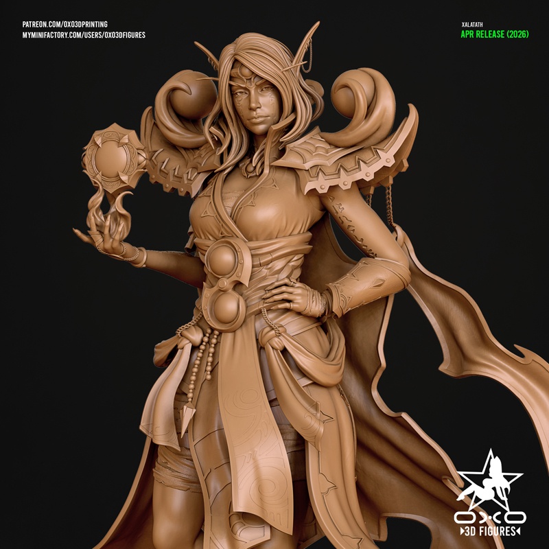 OXO3D – 《魔兽世界》虚空先驱者 3D打印模型|OXO3D – Xalatath Harbinger of the Void – World of Warcraft – 3D Print Model