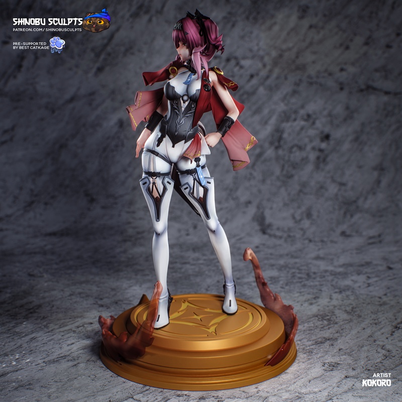 神无雕刻 — Lupa — 高 fantasy 动漫 3D打印模型|Shinobu Sculpts – Lupa – Anime High-Fantasy – 3D Print Model