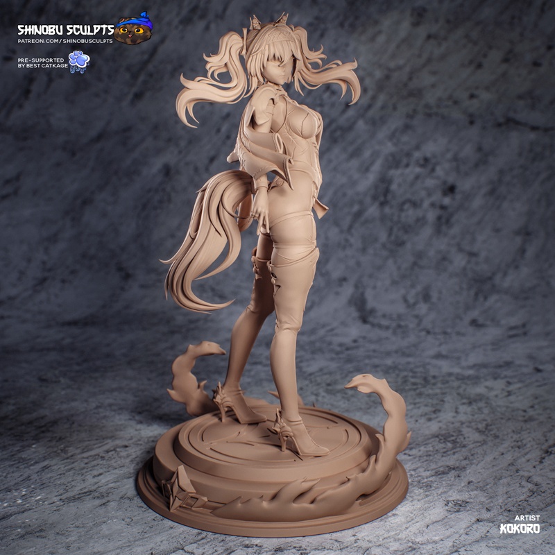 神无雕刻 — Lupa — 高 fantasy 动漫 3D打印模型|Shinobu Sculpts – Lupa – Anime High-Fantasy – 3D Print Model