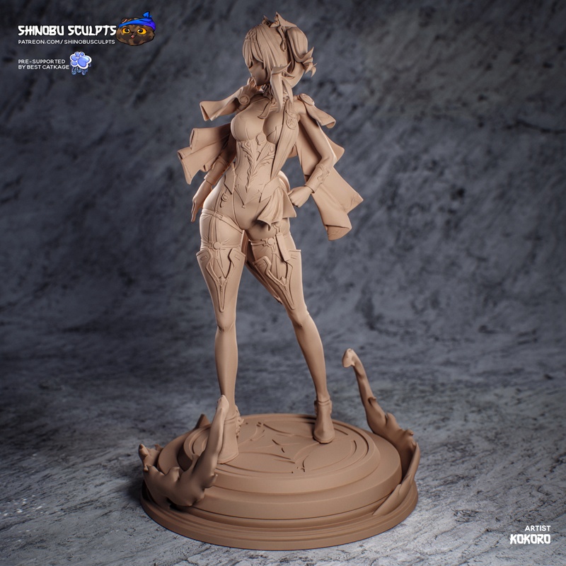 神无雕刻 — Lupa — 高 fantasy 动漫 3D打印模型|Shinobu Sculpts – Lupa – Anime High-Fantasy – 3D Print Model