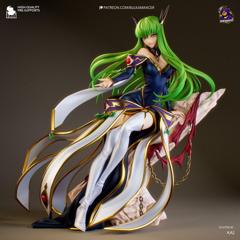 Code Geass 出身的C.C. 3D打印模型|Bulkamancer Sculpts – Empress C.C. – Code Geass – 3D Print Model STL