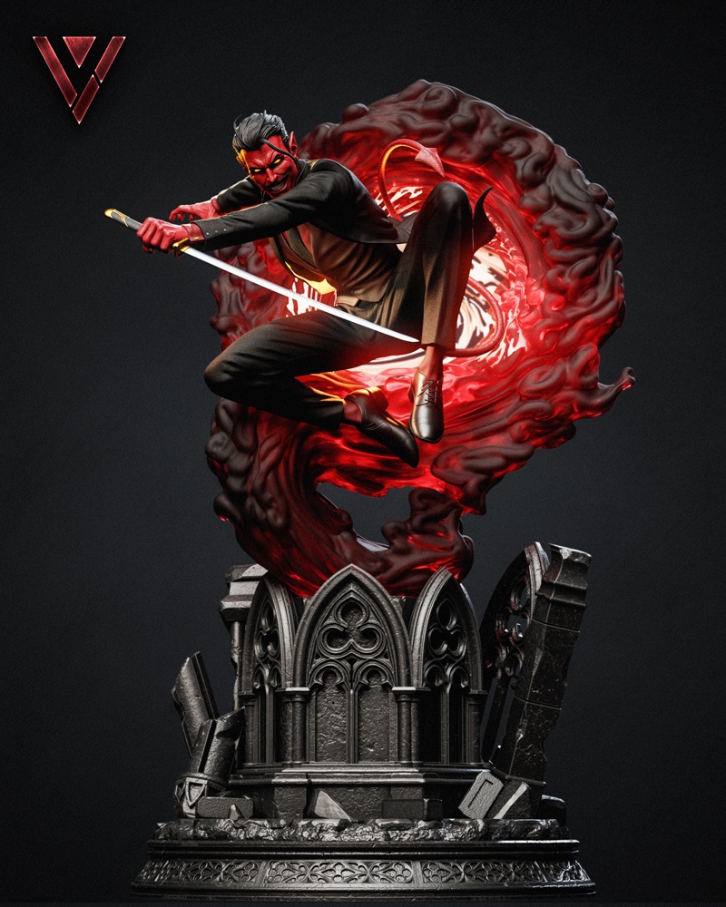 漫威漫画夜行者之父Azazel 3D打印模型|Azazel father of Nightcrawler – Marvel Comics – 3D Print Model