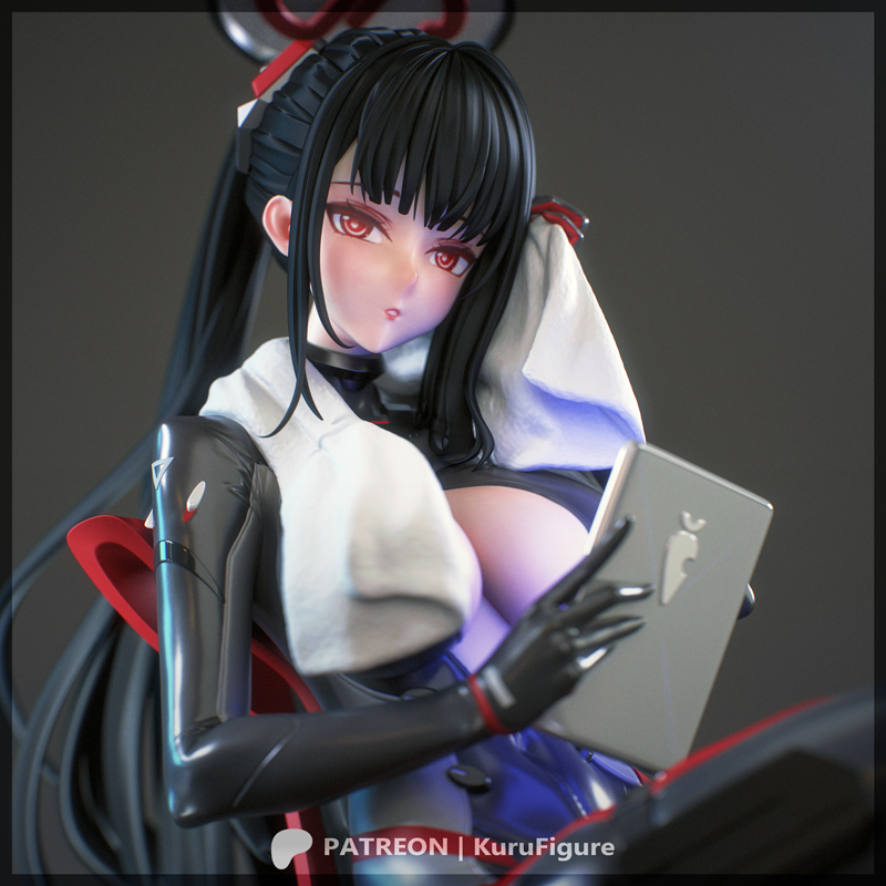 Kuru Figures - 《蓝档案》3D打印模型|Kuru Figures – Rio – Blue Archive – 3D Print Model