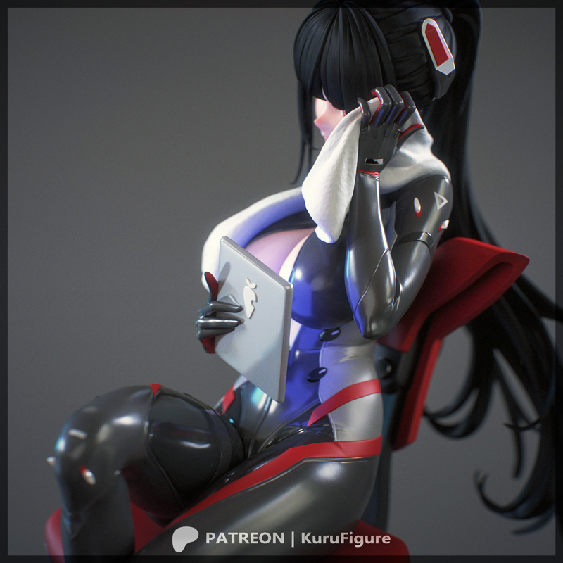 Kuru Figures - 《蓝档案》3D打印模型|Kuru Figures – Rio – Blue Archive – 3D Print Model