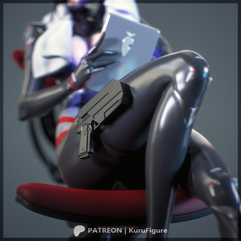 Kuru Figures - 《蓝档案》3D打印模型|Kuru Figures – Rio – Blue Archive – 3D Print Model