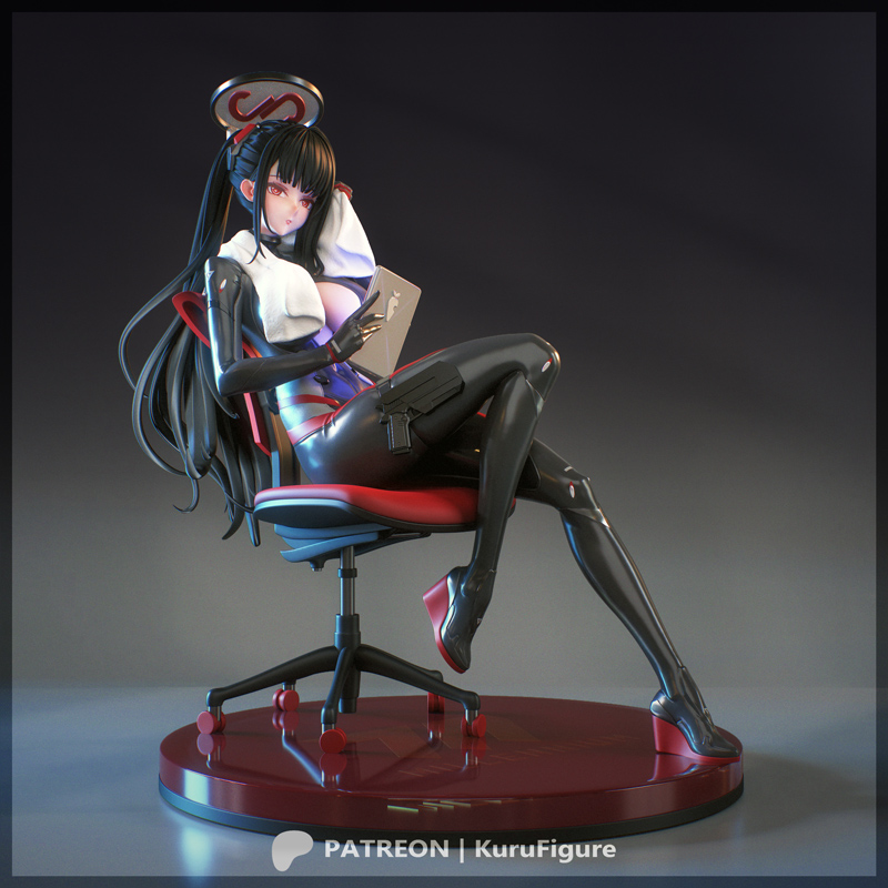 Kuru Figures - 《蓝档案》3D打印模型|Kuru Figures – Rio – Blue Archive – 3D Print Model