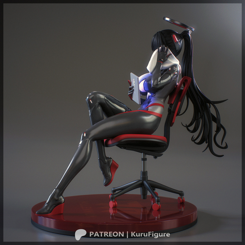 Kuru Figures - 《蓝档案》3D打印模型|Kuru Figures – Rio – Blue Archive – 3D Print Model