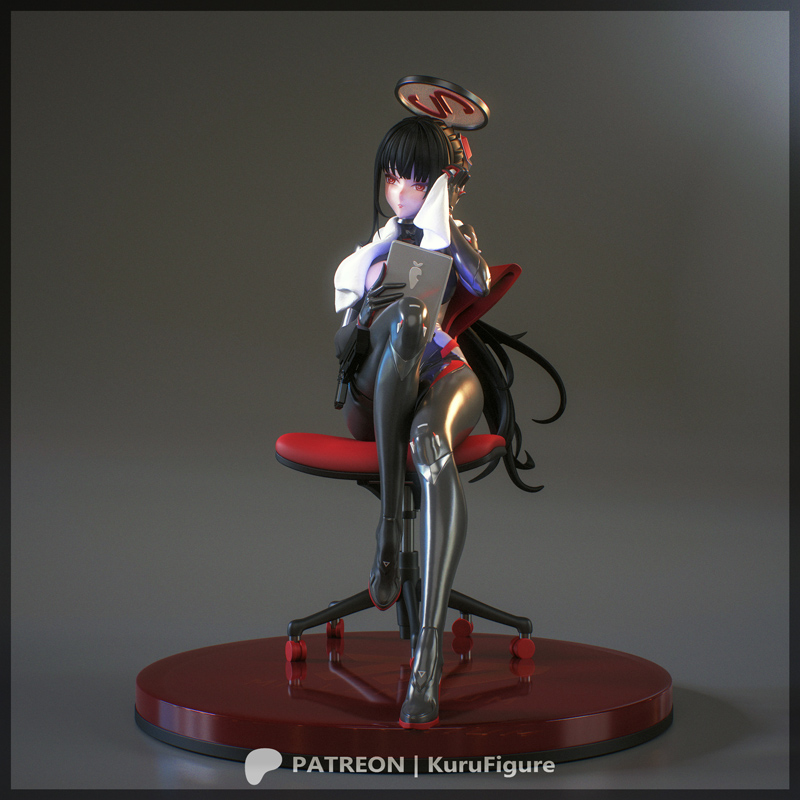 Kuru Figures - 《蓝档案》3D打印模型|Kuru Figures – Rio – Blue Archive – 3D Print Model