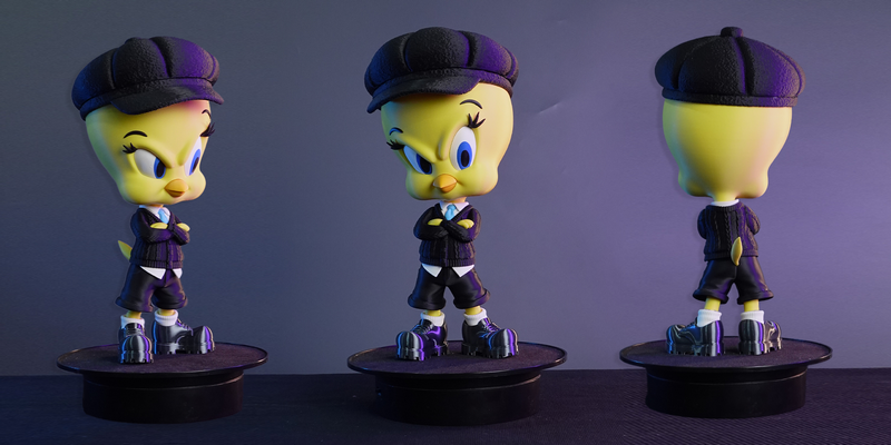 都市风潮 Tweety鸟 3D打印模型|Tweety Bird Urban Vibes – Boss Style – 3D Print Model