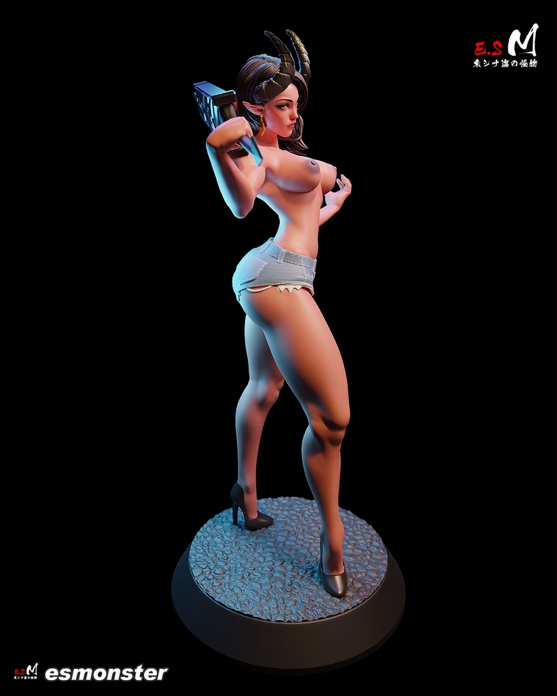 E.S.怪物 - 马莱沃拉 - 3D打印模型|E.S Monster – Malevola – Dispatch – 3D Print Model