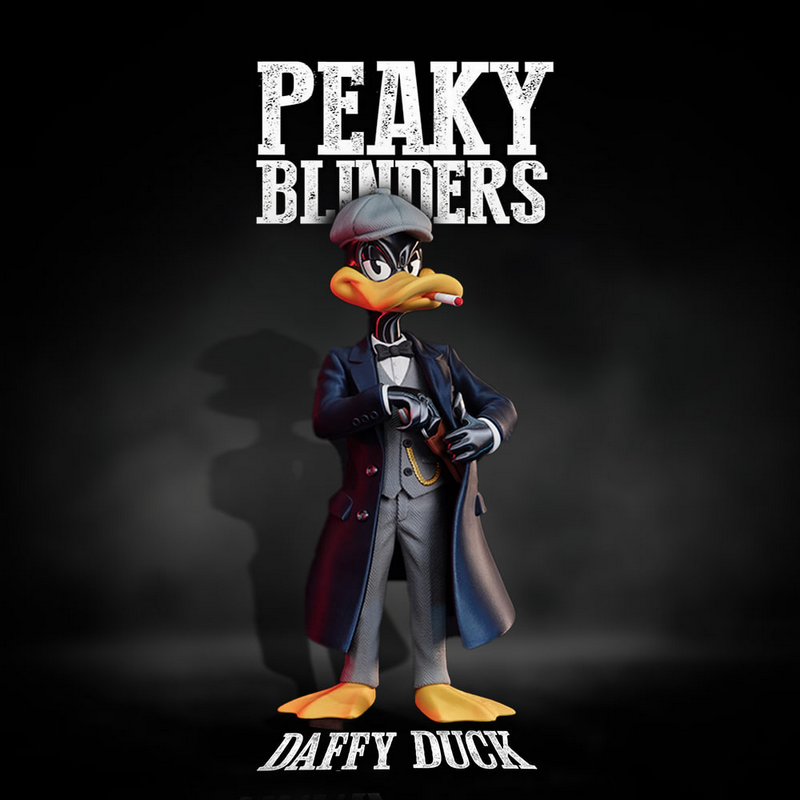 鸭嘴兽风格佩克莱盲人城市潮流3D打印模型|Daffy Duck – Peaky Blinders Urban Vibes – 3D Print Model