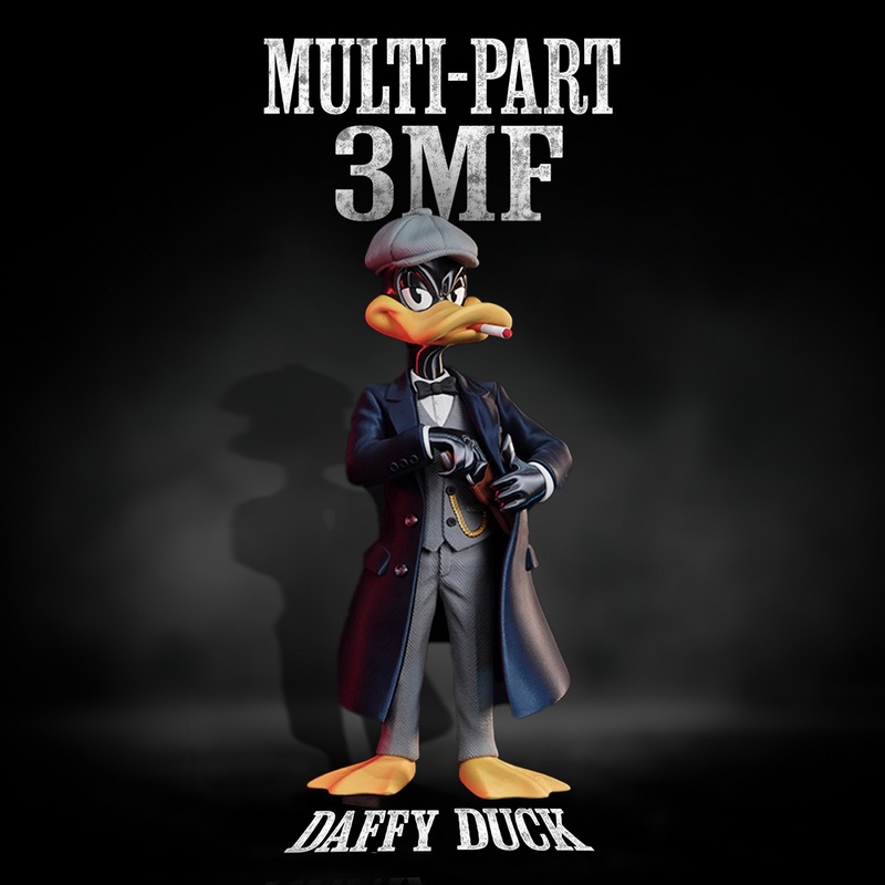 鸭嘴兽风格佩克莱盲人城市潮流3D打印模型|Daffy Duck – Peaky Blinders Urban Vibes – 3D Print Model